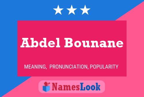 Póster del nombre Abdel Bounane