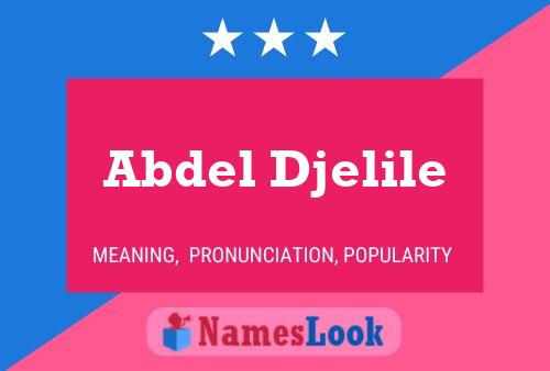 Póster del nombre Abdel Djelile