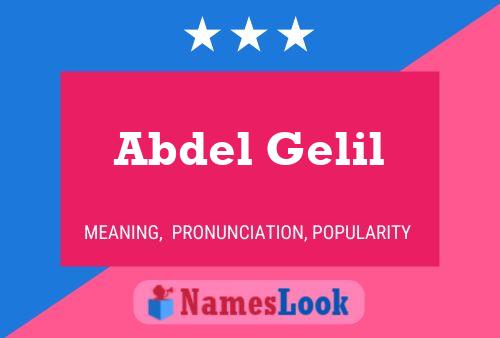 Póster del nombre Abdel Gelil