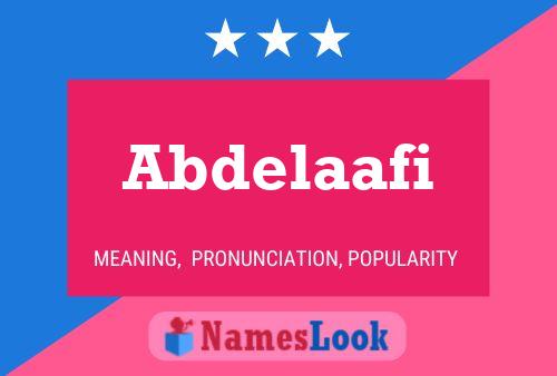 Póster del nombre Abdelaafi