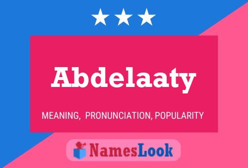 Póster del nombre Abdelaaty