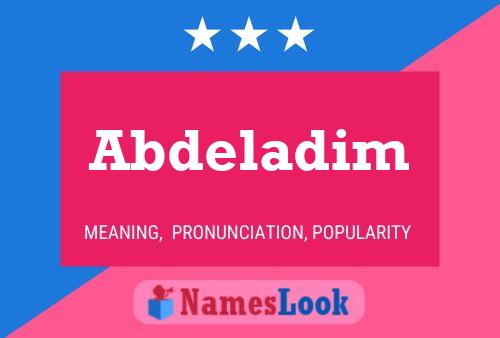 Póster del nombre Abdeladim