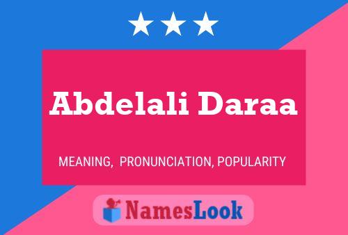 Póster del nombre Abdelali Daraa