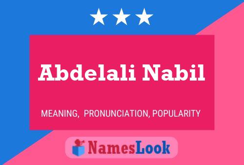 Póster del nombre Abdelali Nabil