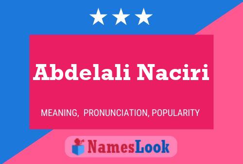 Póster del nombre Abdelali Naciri