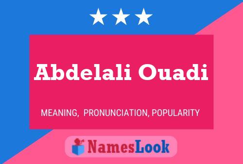 Póster del nombre Abdelali Ouadi