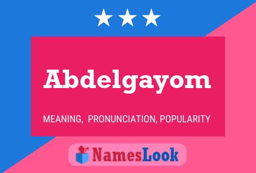 Póster del nombre Abdelgayom