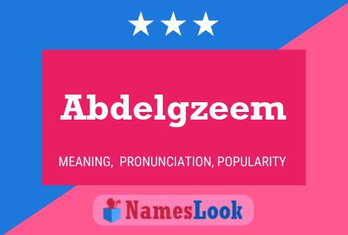 Póster del nombre Abdelgzeem