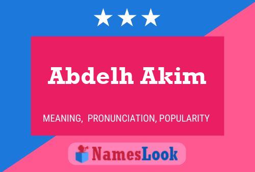 Póster del nombre Abdelh Akim