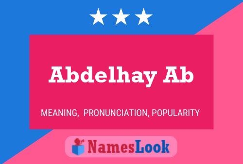 Póster del nombre Abdelhay Ab