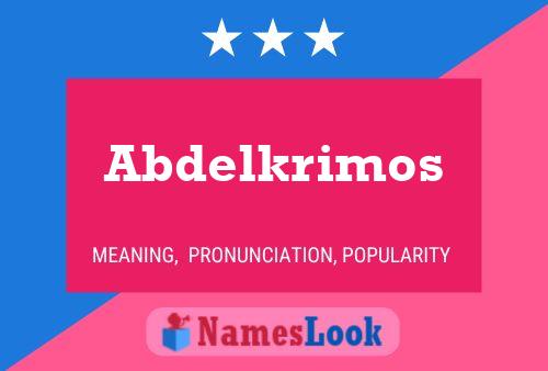 Póster del nombre Abdelkrimos