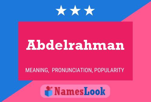 Póster del nombre Abdelrahman