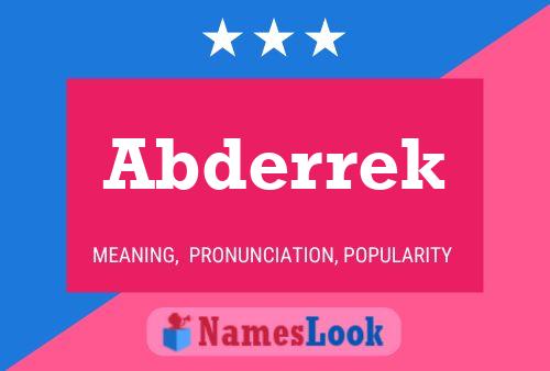 Póster del nombre Abderrek