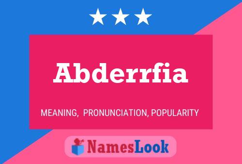 Póster del nombre Abderrfia