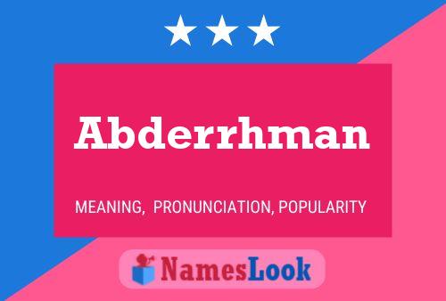 Póster del nombre Abderrhman