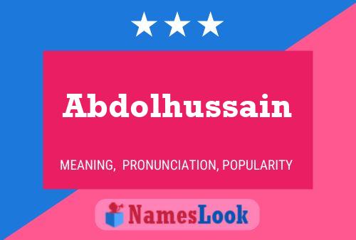 Póster del nombre Abdolhussain