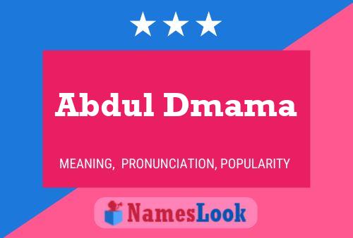 Póster del nombre Abdul Dmama