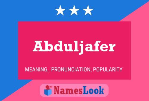 Póster del nombre Abduljafer