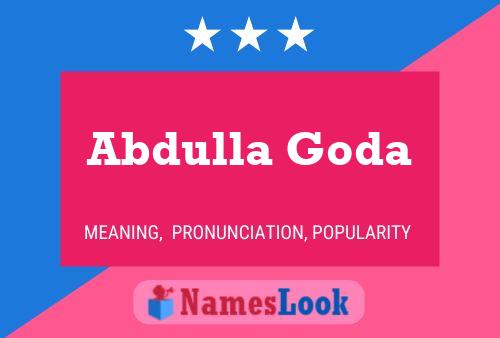 Póster del nombre Abdulla Goda