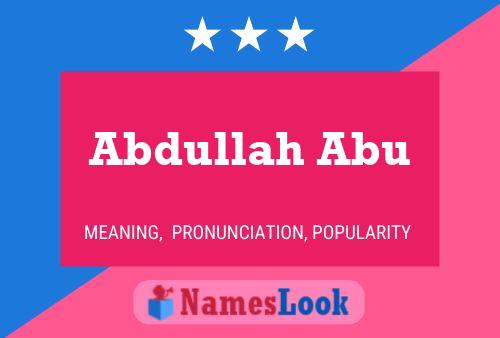 Póster del nombre Abdullah Abu