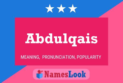 Póster del nombre Abdulqais