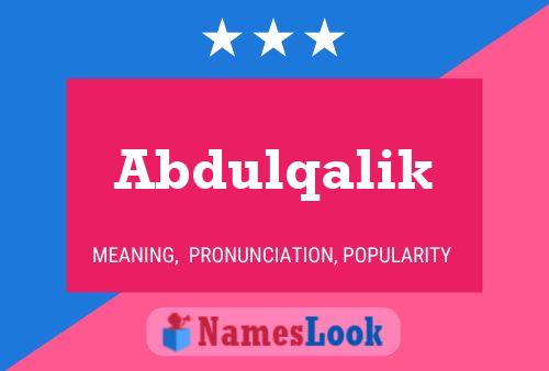 Póster del nombre Abdulqalik