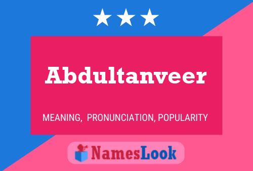 Póster del nombre Abdultanveer