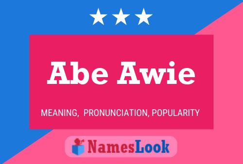 Póster del nombre Abe Awie