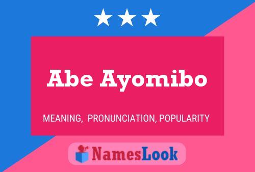 Póster del nombre Abe Ayomibo