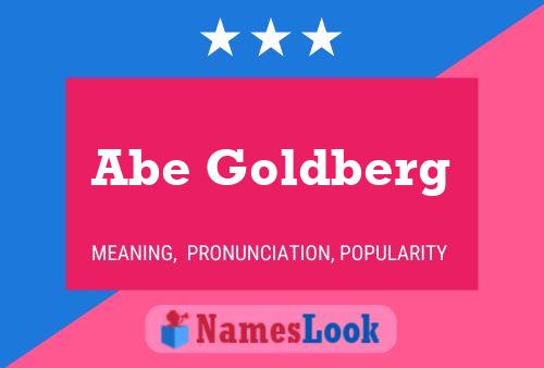 Póster del nombre Abe Goldberg