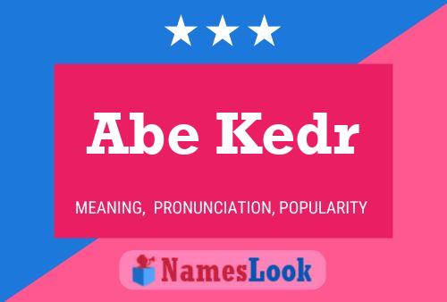 Póster del nombre Abe Kedr