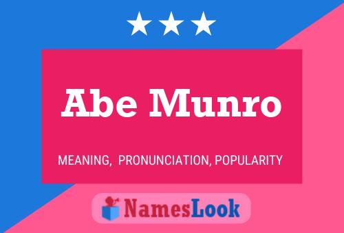 Póster del nombre Abe Munro