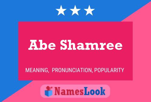 Póster del nombre Abe Shamree