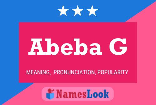 Póster del nombre Abeba G