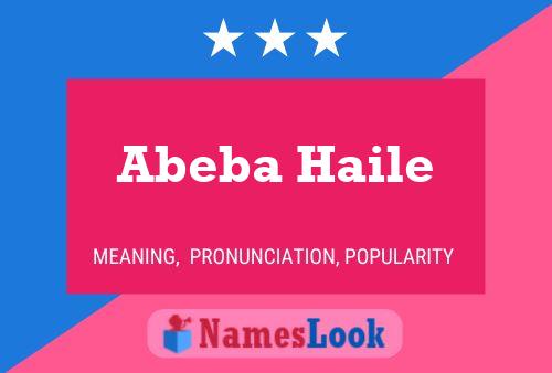 Póster del nombre Abeba Haile