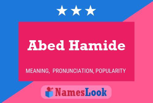 Póster del nombre Abed Hamide