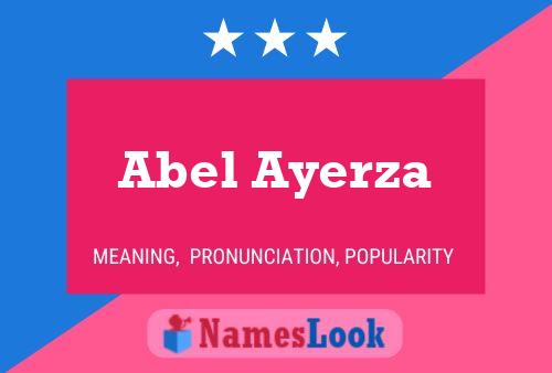 Póster del nombre Abel Ayerza