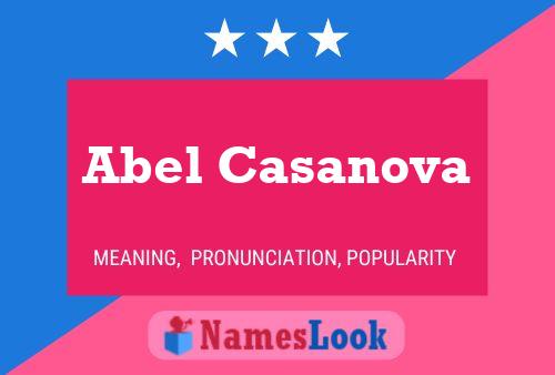 Póster del nombre Abel Casanova