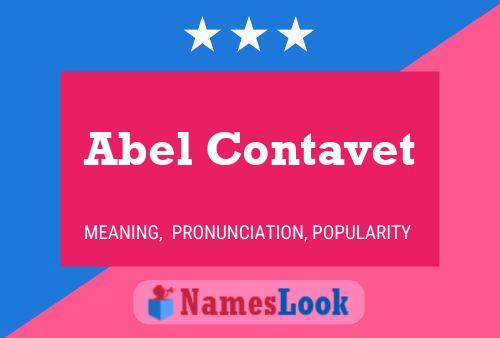 Póster del nombre Abel Contavet