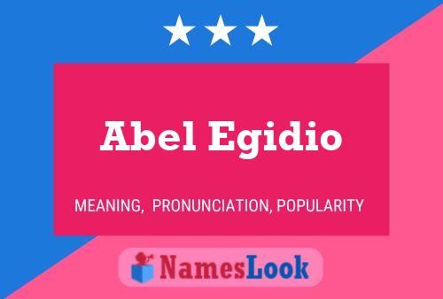 Póster del nombre Abel Egidio