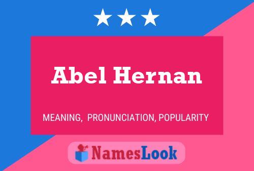 Póster del nombre Abel Hernan