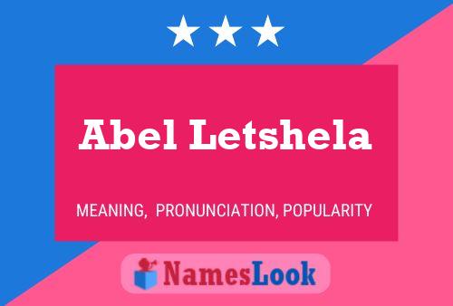 Póster del nombre Abel Letshela