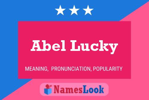 Póster del nombre Abel Lucky