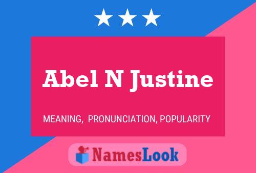 Póster del nombre Abel N Justine