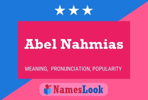 Póster del nombre Abel Nahmias