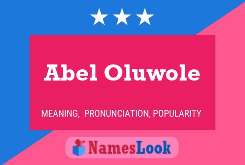 Póster del nombre Abel Oluwole