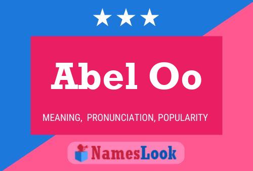 Póster del nombre Abel Oo