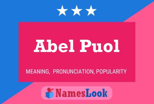 Póster del nombre Abel Puol