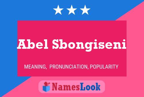 Póster del nombre Abel Sbongiseni