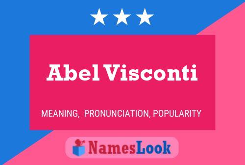 Póster del nombre Abel Visconti